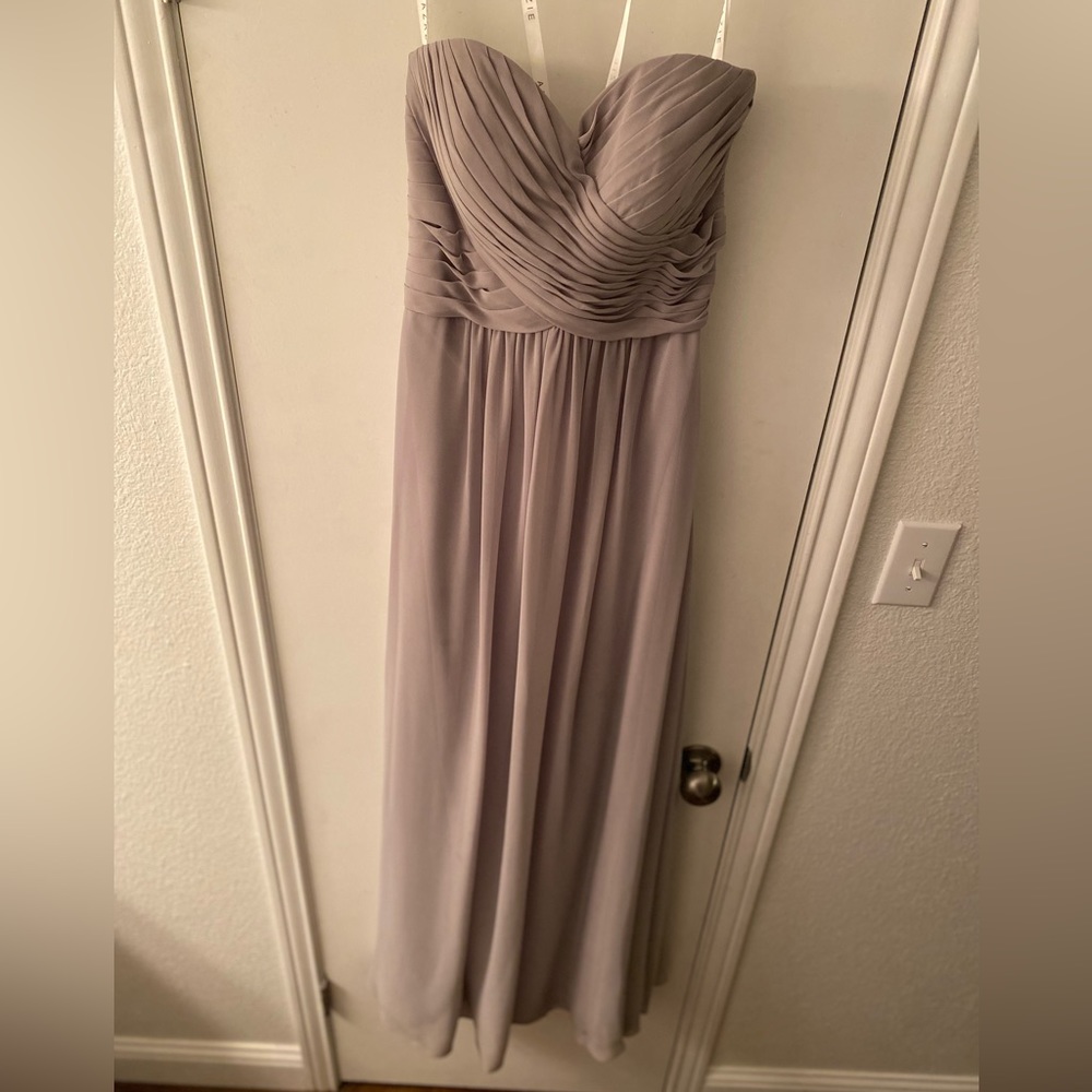 Gray Sweetheart Strapless Azazie Side 6 Dress